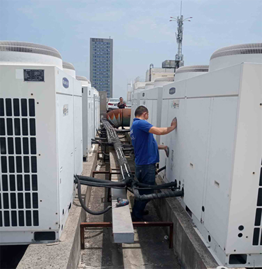 麒麟中央空调制热和不制冷系统维修方法